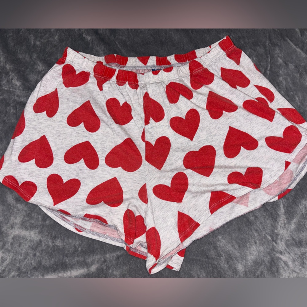 Old Navy Red Heart Pattern Kids Shorts